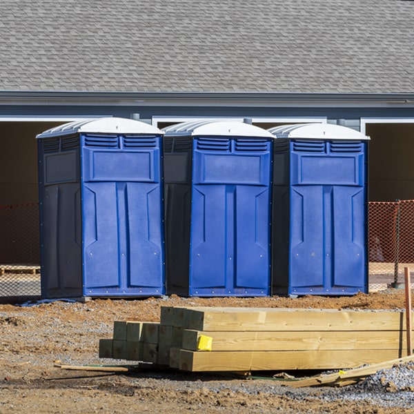 how often are the portable toilets cleaned and serviced during a rental period in Morrowville KS